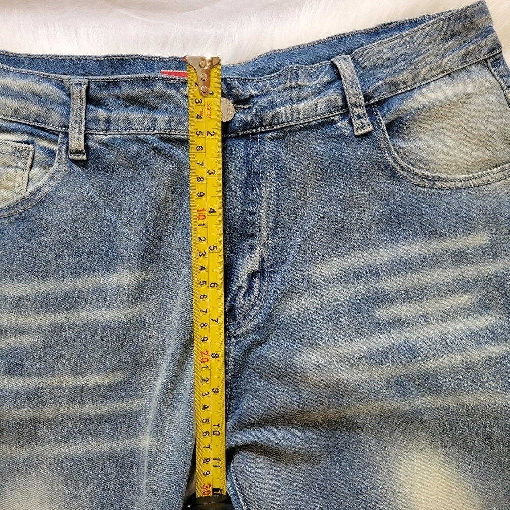 Elegant Light Blue Straight Jeans - Picture 4 of 13